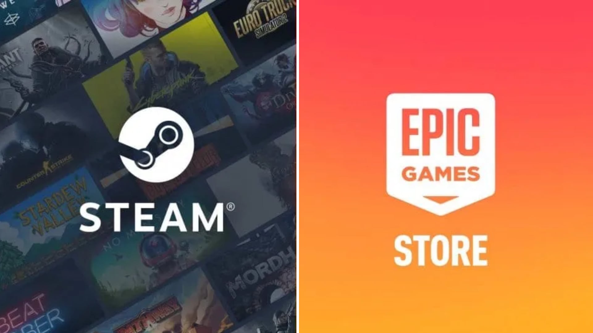Steam y Epic Games Store cuentan con una gran biblioteca de juegos para PC.