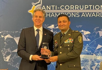 El coronel Jorge Mora Cortés,