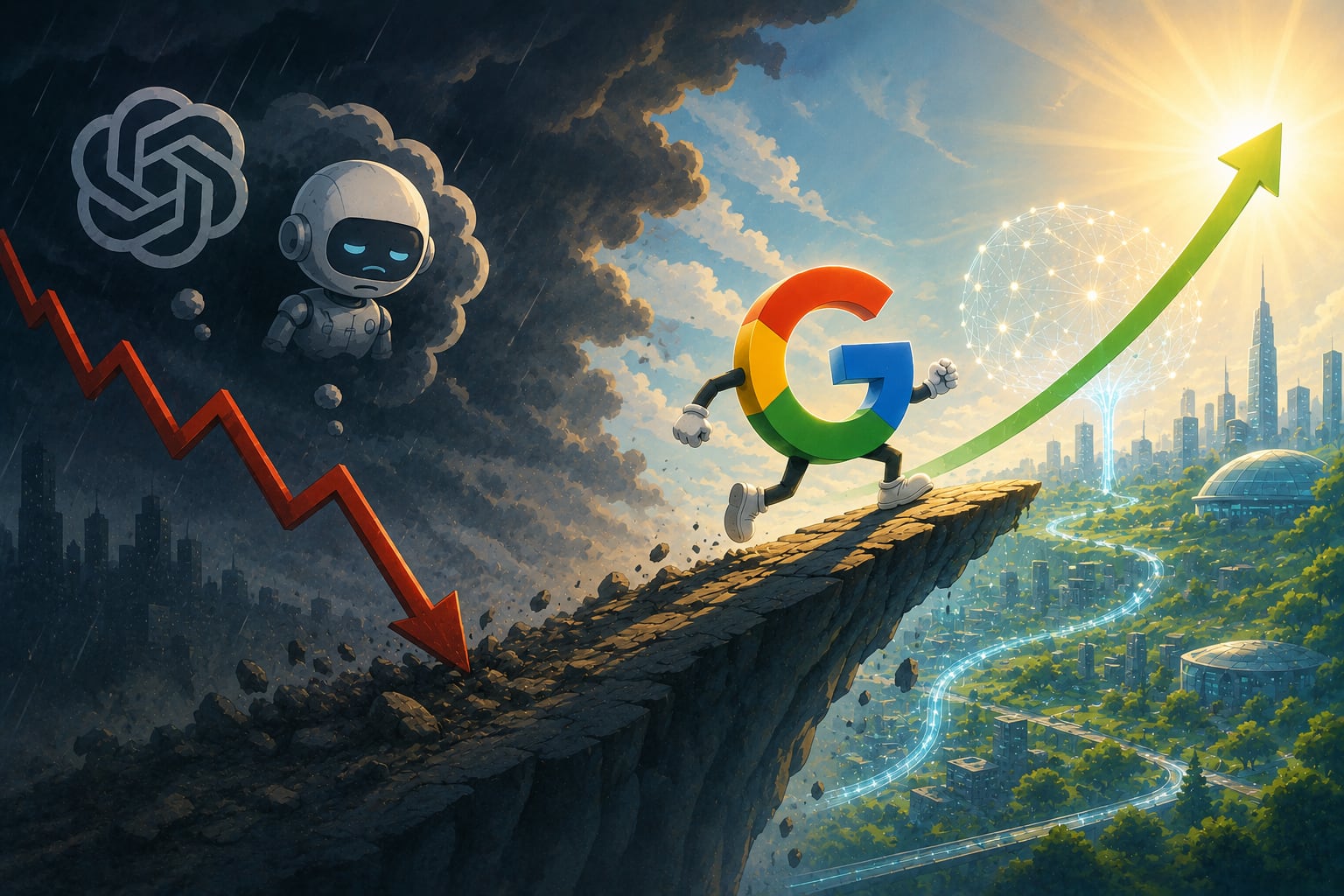 Google avanza hacia el dominio de la inteligencia artificial mientras el mercado descubre que la lentitud inicial no era una señal de debilidad estructural. (Imagen ilustrativa Infobae)