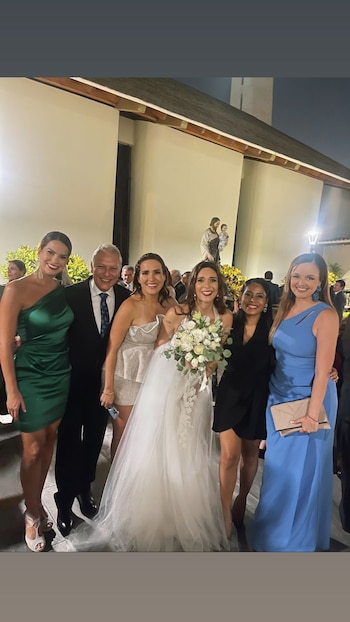 Verónica Linares y sus invitados.