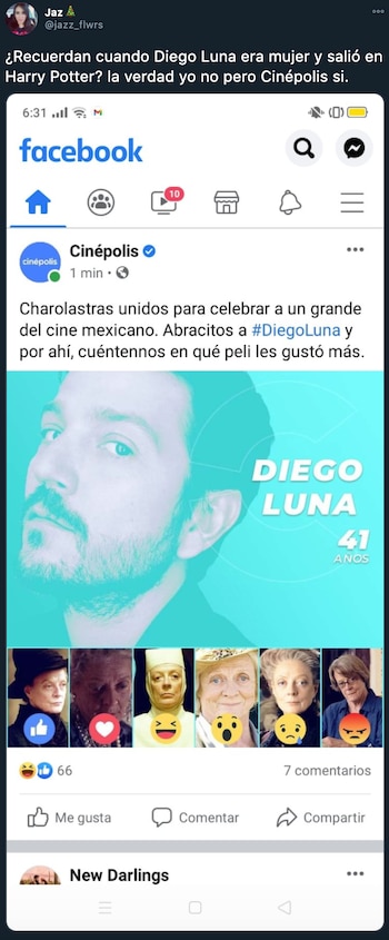 cumpleaños Diego Luna y Cinepolis