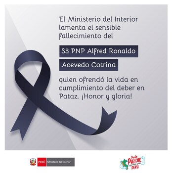 Comunicado del Ministerio del Interior.