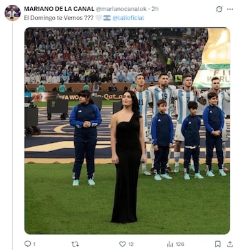 Los mensajes de los fanáticos a Lali por la final del Mundial