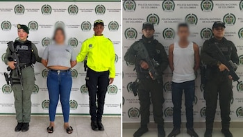 Captura de 'La Bichota' y 'Vicente', cabecillas de comisión de las disidencias de las Farc - crédito Policía Nacional de Colombia