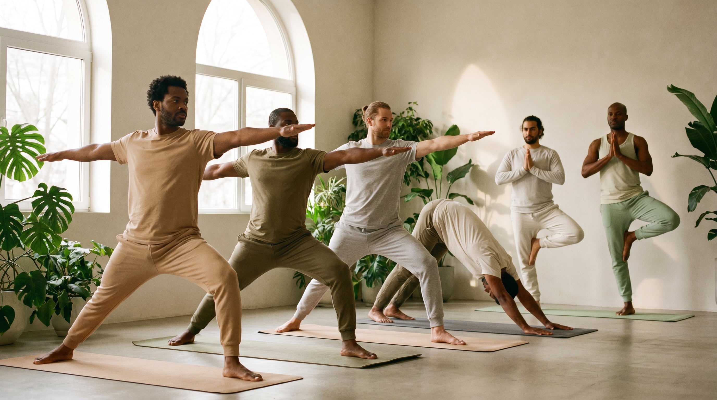 Cada vez más hombres incorporan el yoga a sus rutinas de entrenamiento para mejorar la fuerza, la movilidad, el equilibrio y la recuperación física, rompiendo estereotipos sobre esta disciplina milenaria