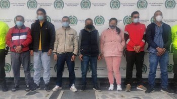 Captura de siete integrantes de