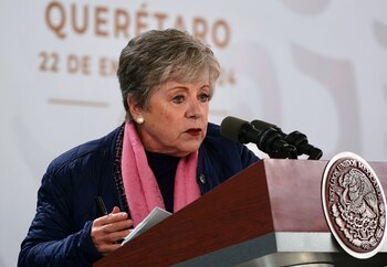 Alicia Bárcena se pronunció sobre