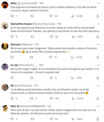 Usuarios reaccionan a la actitud