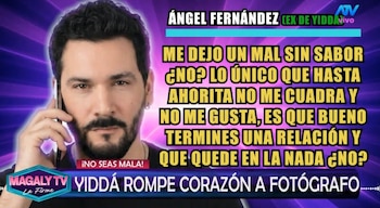 Ángel Fernández revela cómo terminó su relación con Yiddá Eslava: “Le metí las ganas para que durara”. Captura: Magaly TV La Firme.