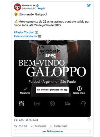 El anuncio del fichaje por