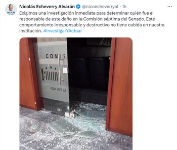 El senador Nicolás Echeverry pidió