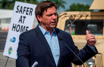 En la imagen, Ron DeSantis,