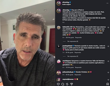 "Estamos juntos": Christian Meier solicita ayuda para las familias afectadas por el sismo en Junín. Captura: oliverdog.