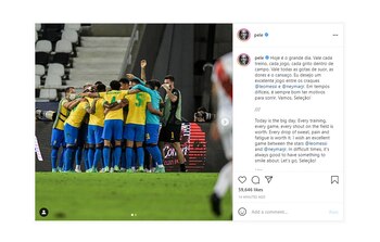 El mensaje de Pelé en