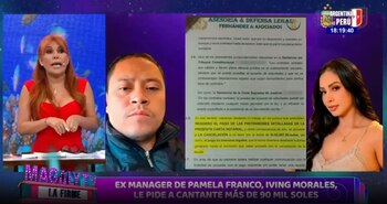 Exmanager de Pamela Franco le