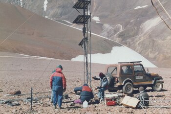 El glaciar Agua Negra, ubicado