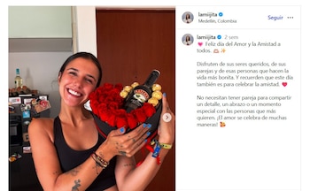 Camilo Cifuentes le habría regalado unas flores a 'La Miijita' igual que hizo con la mamá de su hijo - crédito @lamiijita/Instagram
