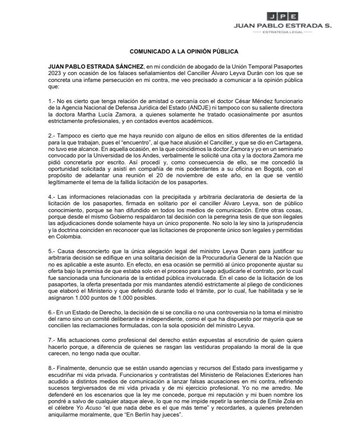 El abogado Juan Pablo Estrada,