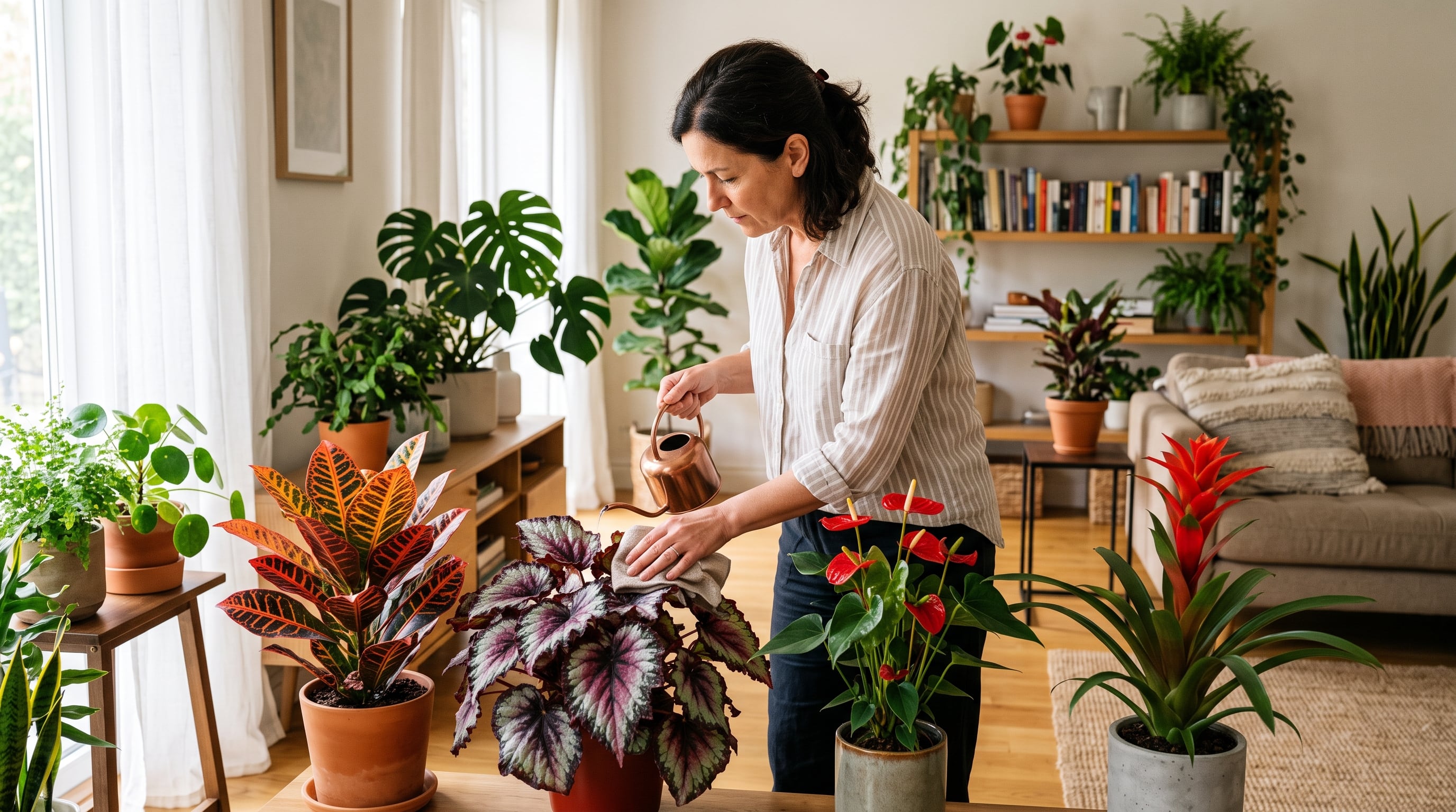 Las plantas rojas no requieren necesariamente sol directo ni técnicas avanzadas de jardinería. Con una ubicación adecuada y sin excesos de agua, estas cuatro especies pueden mantener su color dentro del hogar. (Imagen Ilustrativa Infobae)