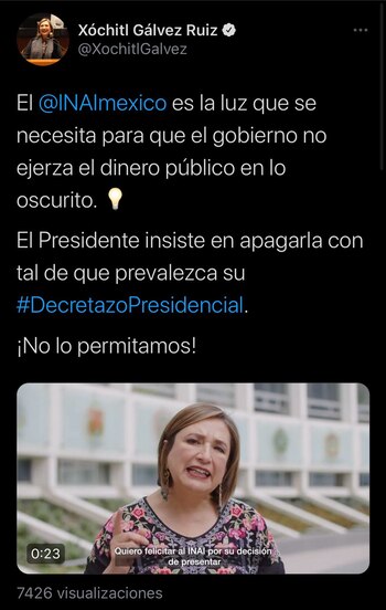 La panista aseguró que al