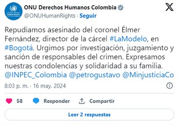 ONU rechazó el crimen del