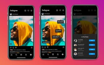 Etiquetas mejoradas en Instagram. (foto: Meta)