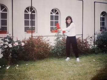 Una imagen del jardín del Hogar Santa Rosa de Lima