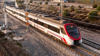 Un tren de alta velocidad