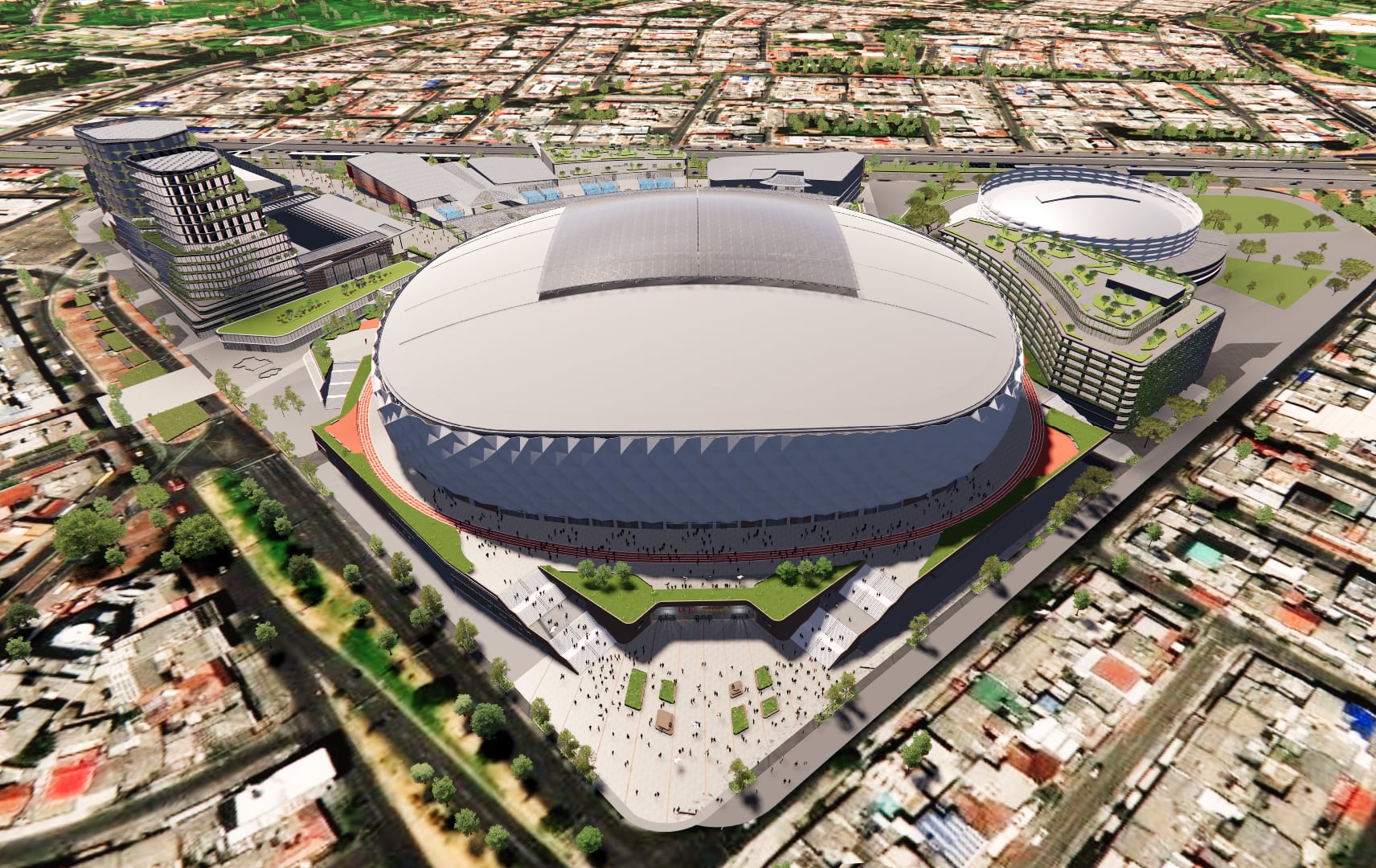 Las obras del nuevo estadio El Campín siguen sin arrancar y ponen en duda la entrega prevista para el 29 de diciembre de 2027 - crédito Sencia