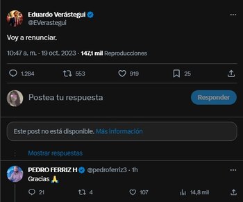 Eduardo Verastegui publicó un tuit