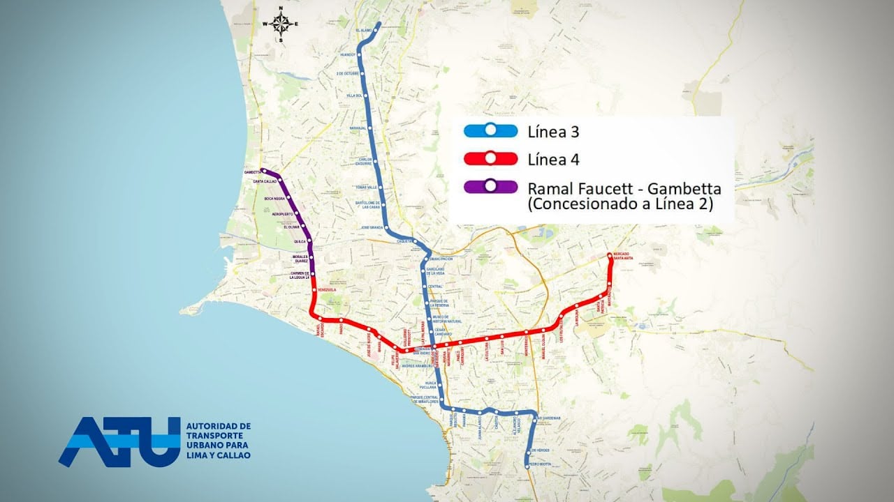 Alemania está interesado en las líneas 3 y 4. Foto: ATU