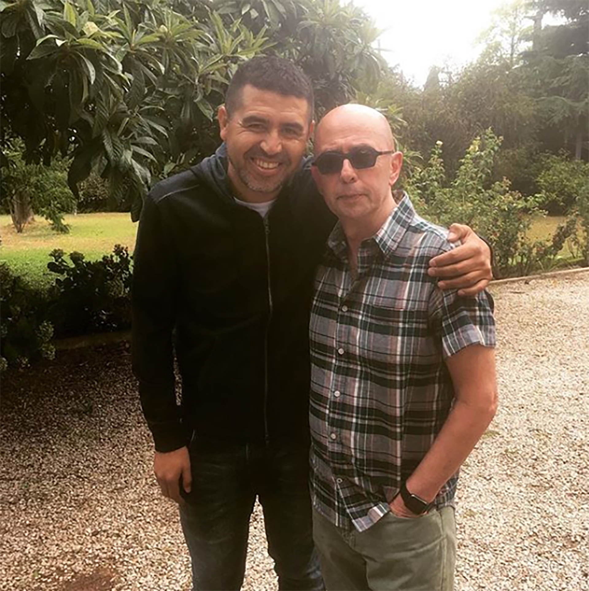 Con Juan Román Riquelme, admiración mutua
