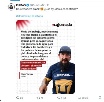 Pumas busca a un aficionado