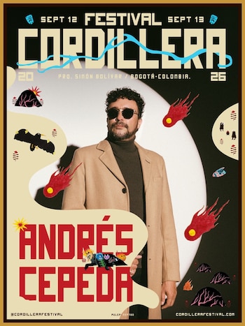 Poco después de cerrar la gira internacional “Bogotá La Gira” con 14 fechas por Estados Unidos, el cantautor Andrés Cepedaanuncia su participación en las dos jornadas del Festival Cordillera 2026.