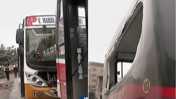 Choque entre buses del ‘Chama’ y ‘La P’ en Villa María del Triunfo deja al menos 20 heridos, entre ellos un adulto mayor