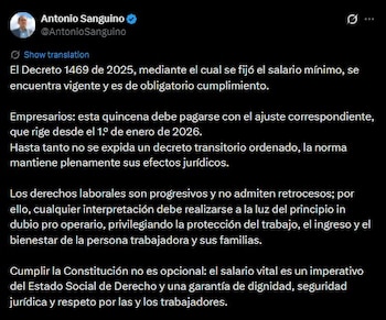 El incremento del salario mínimo