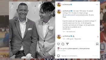 Aldair Valenciano envió un mensaje