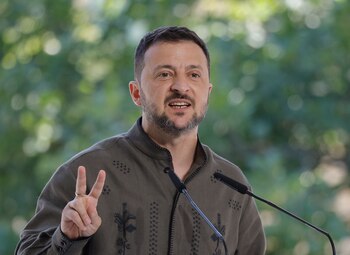 El presidente ucraniano, Volodimir Zelensky (EFE/EPA/SERGEY DOLZHENKO)