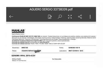 El resultado del último test