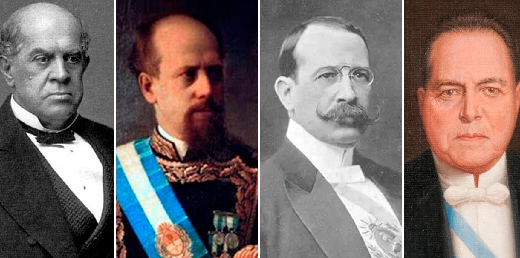 Algunos de los presidentes que fueron blanco de atentados. El primero fue Sarmiento, en 1873