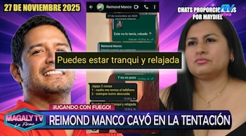 Raymond Manco en el ojo de la tormenta tras revelación de conversaciones comprometedoras. Captura: Magaly Tv La Firme.