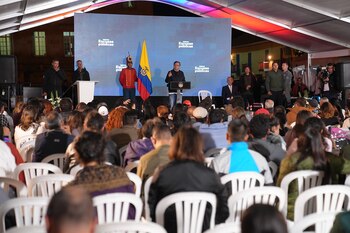 El presidente participó del acto