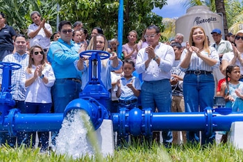 La obra de la DOM en Sacacoyo incluye un pozo profundo de más de 250 metros con capacidad de extraer 800 galones por minuto. (Foto cortesía Dirección de Obras Municipales)