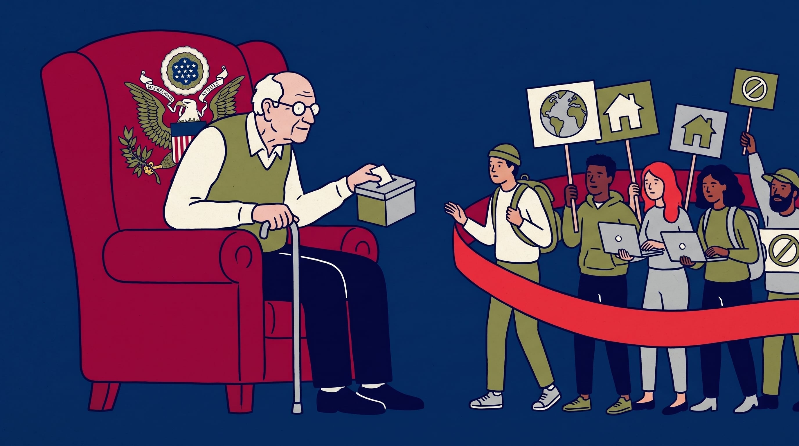 El envejecimiento de la población transforma la pirámide demográfica de Estados Unidos y eleva la proporción de mayores de 65 años (Imagen Ilustrativa Infobae)