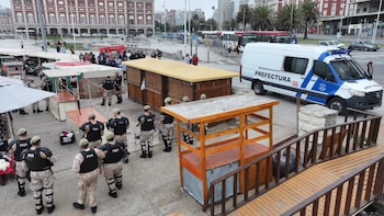 Megaoperativo en el Paseo Bristol de Mar del Plata