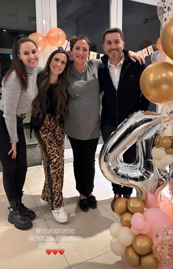 Carolina Amoroso celebró sus 40