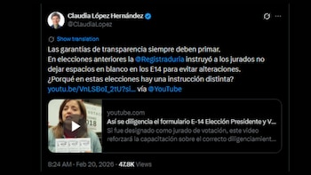 Claudia López también cuestionó instrucción