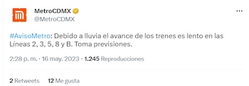 Se redujo velocidad en Metro