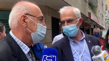 Un grupo de venezolanos rechazó