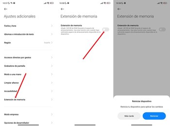 Extensión de la memoria RAM